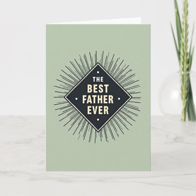 Cool Fathers Day Starburst Card (Front)