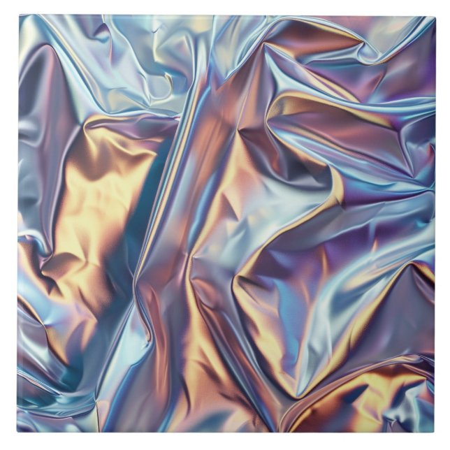 Cool faux foil pattern  ceramic tile (Front)