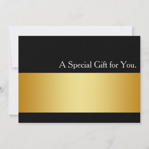 Cool Faux Gold Stripe Modern Gift Certificate