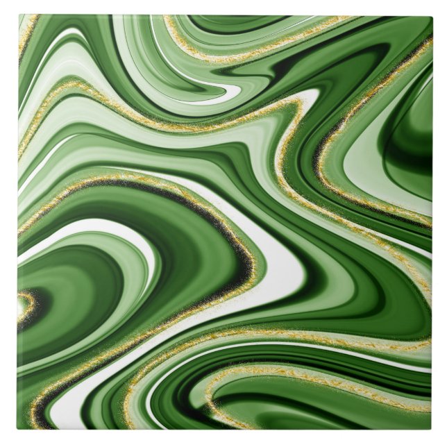 Cool faux marble pattern  ceramic tile (Front)