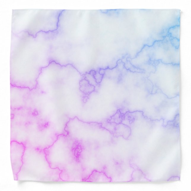 Cool Faux Multi-Color Marble Bandana (Front)