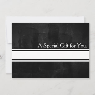 Cool Faux Silver Stripe Modern Gift Certificate
