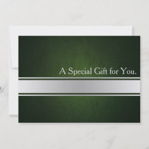 Cool Faux Silver Stripe Modern Gift Certificate