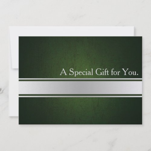 Cool Faux Silver Stripe Modern Gift Certificate