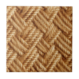 Cool faux weave pattern ceramic tile