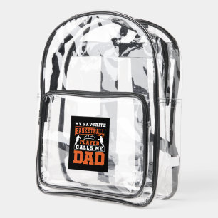 Cool favorite Basketball sports player Clear Backpack