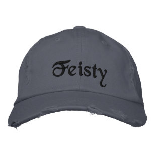 Cool Feisty Quote Scotland Blue Black Embroidered Baseball Cap