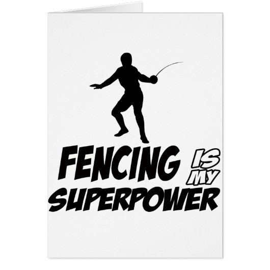 Cool fencing designs cards (Front)