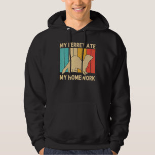 Cool Ferret For Kids Boys Animal Ferret Owner Rod Hoodie