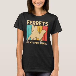 Cool Ferret For Men Women Animal Ferret Owner Rod T-Shirt