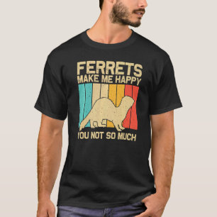 Cool Ferret For Men Women Animal Ferret Owner Rod T-Shirt