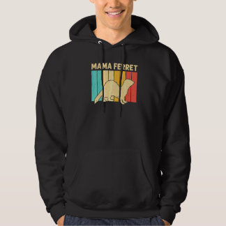 Cool Ferret For Women Mom Animal Ferret Owner Rode Hoodie
