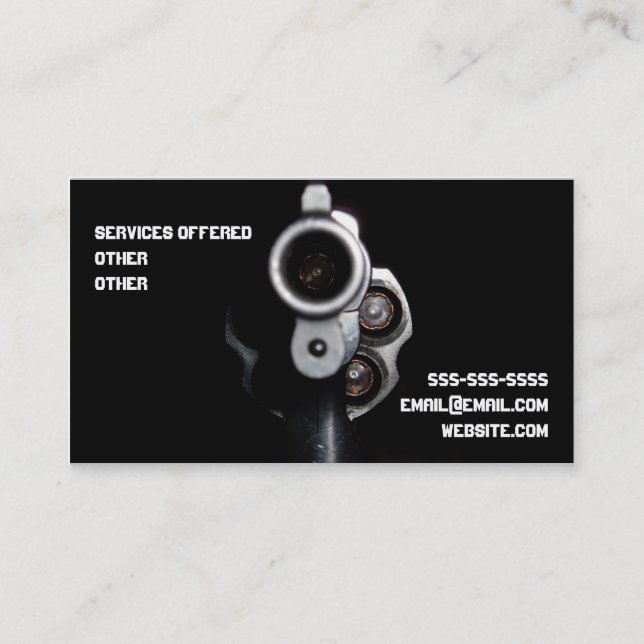 Cool Ffl business card with Bullet