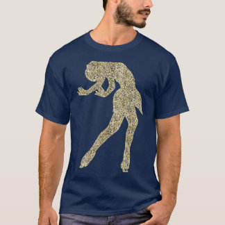 Cool Figure Ice Skating Gift Art Roller Skate For  T-Shirt