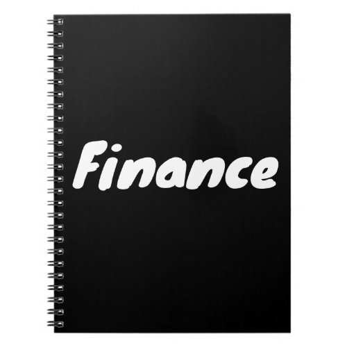 Cool Finance Department  Notebook