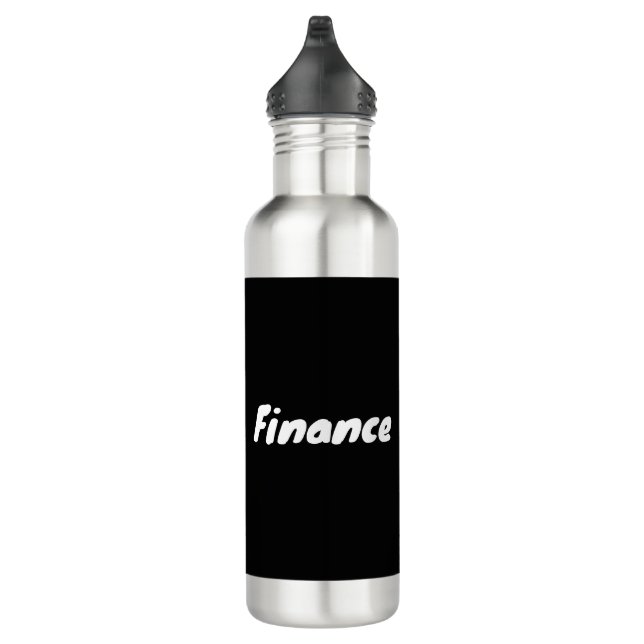Cool Finance Department  Stainless Steel Water Bottle (Right)
