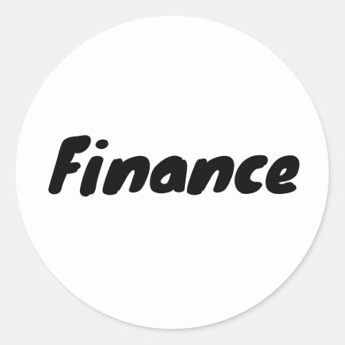 Cool Finance Department Stickers