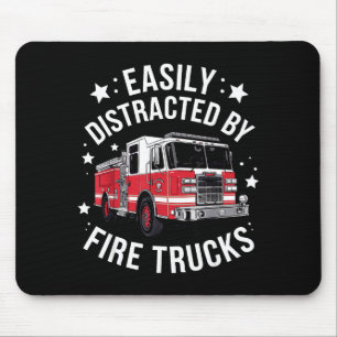 Cool Firefighter Design For Men Women Firemen Fire Mouse Pad