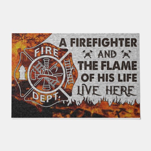 Cool Firefighter Doormat New Couples Doormat