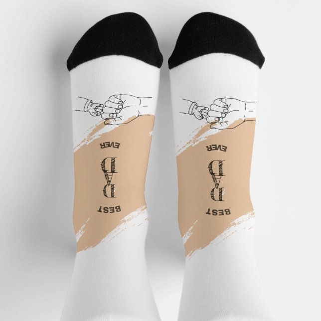 Cool First Father's Day Daddy est 2026 Anime  Socks (Top)