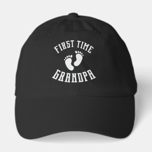 Cool first time Grandpa word art  Hat