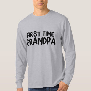 Cool first time Grandpa word art T-Shirt