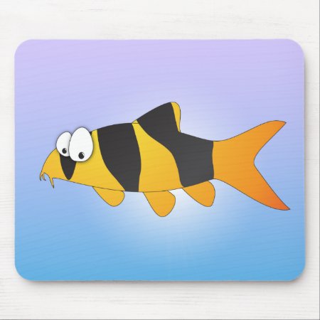 Cool Fish - Clown Loach Mouse Pad