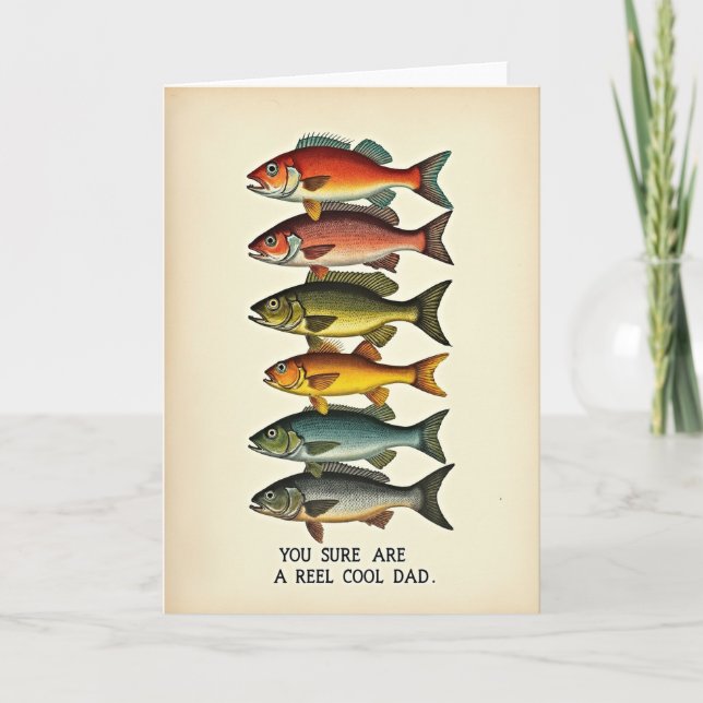 Cool Fish Dads Day Card (Front)