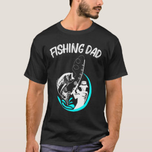 Cool Fishing Art For Men Dad Fishermen Fish Hook B T-Shirt