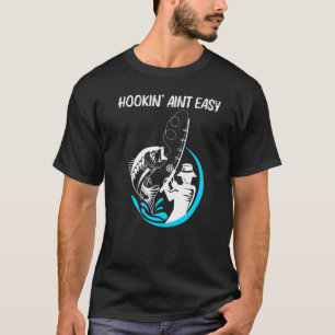 Cool Fishing Art For Men Women Fishermen Fish Hook T-Shirt