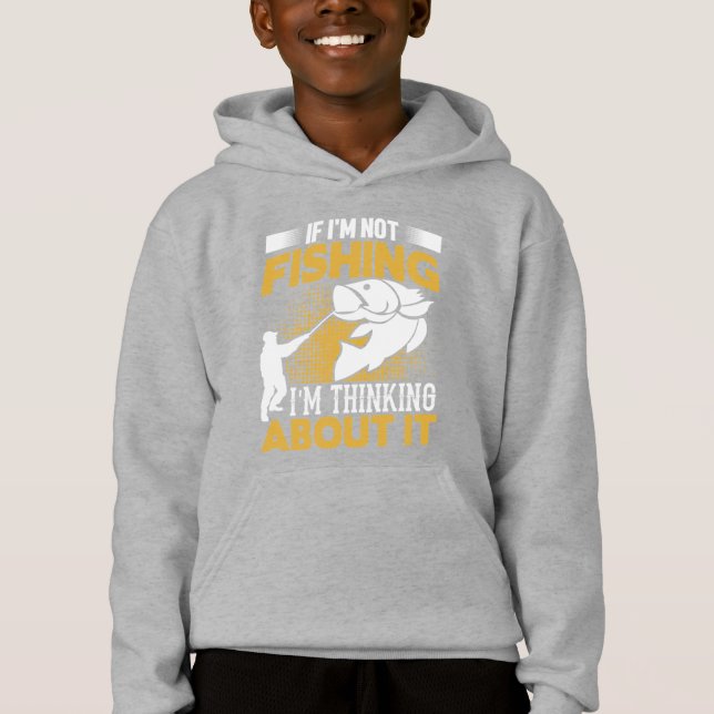 cool fishing word art sports hoodie (Front)