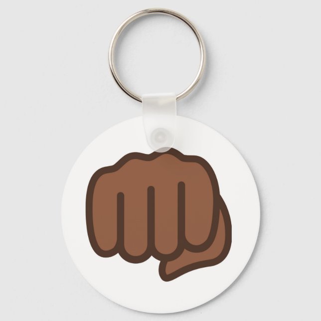 Cool Fist Bump Emoji Keychain (Front)