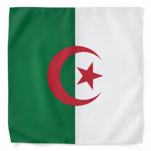 Cool Flag Of Algeria Flag Bandana