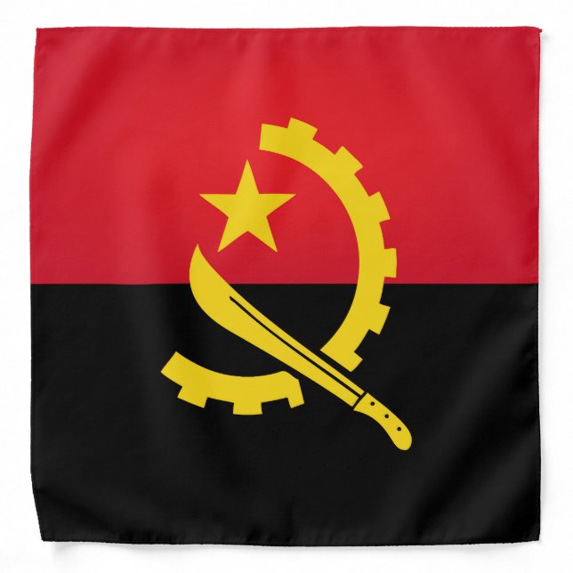 Cool Flag Of Angola Fashion Bandana (Front)