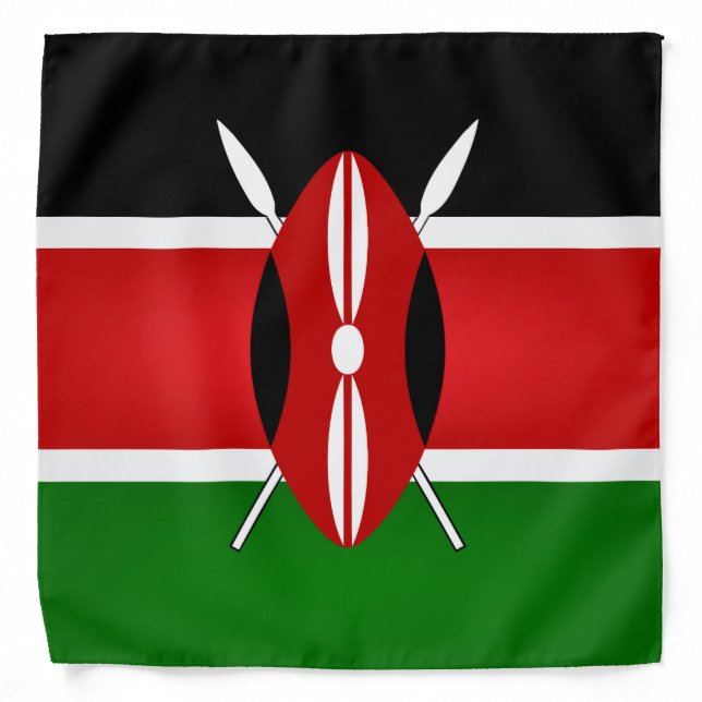 Cool Flag Of Kenya Fashion Bandana (Front)