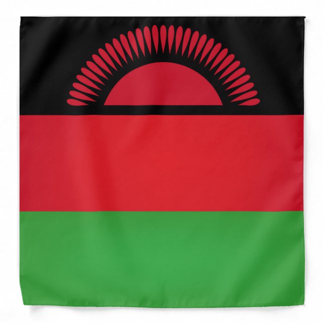 Cool Flag Of Malawi Fashion Bandana (Front)