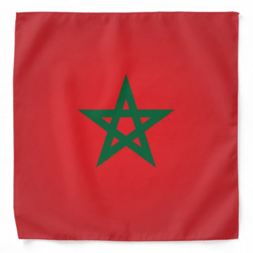 Cool Flag Of Morocco Fashion Bandana