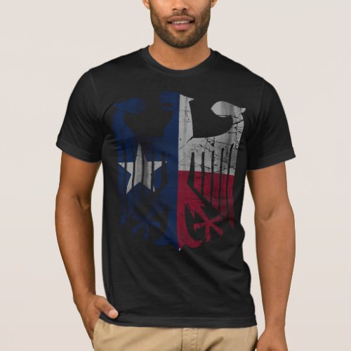 Cool Flag of Texas German Eagle Heritage T_Shirt