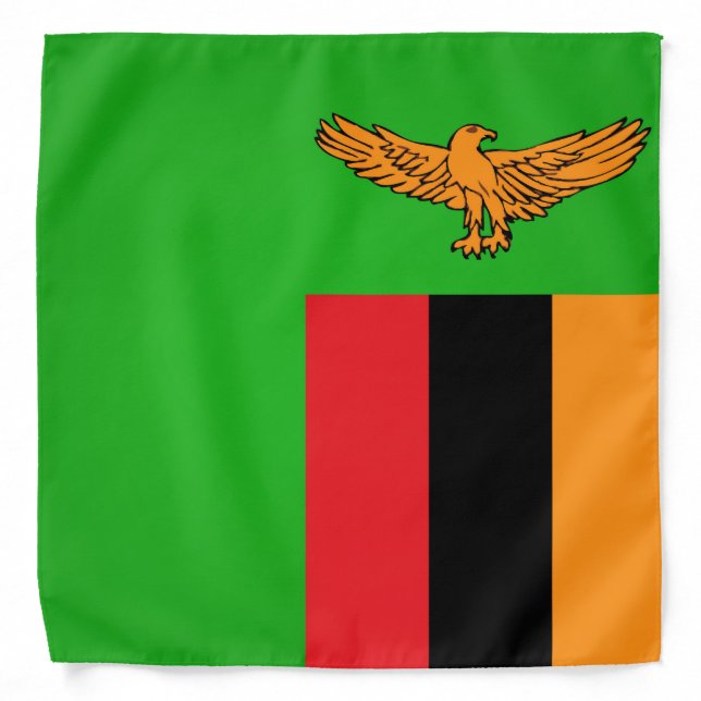 Cool Flag Of Zambia Fashion Bandana (Front)