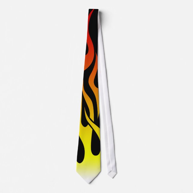 cool flames neck tie (Front)