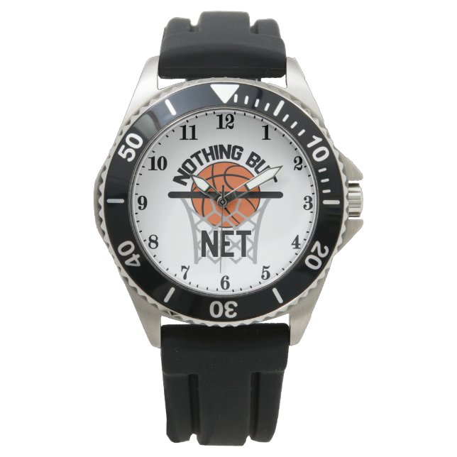 cool flaming basketball sports  watch (Front)