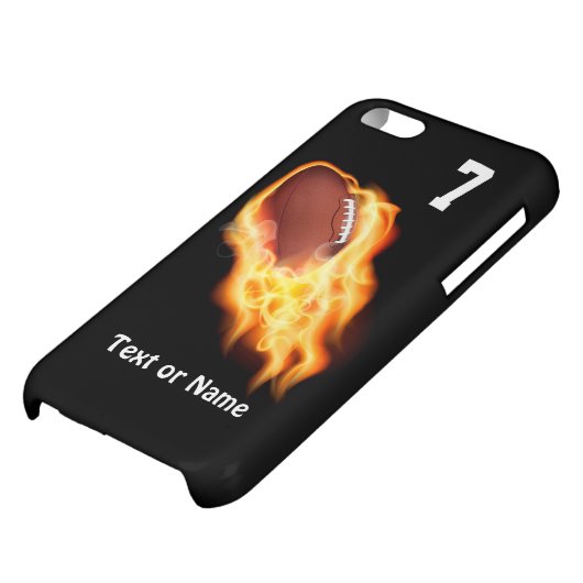 Cool Flaming Football iPhone 5C Cases (Bottom)