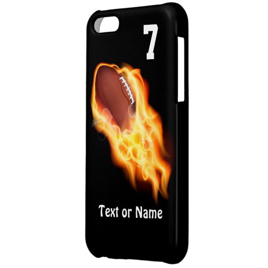 Cool Flaming Football iPhone 5C Cases (Back Left)