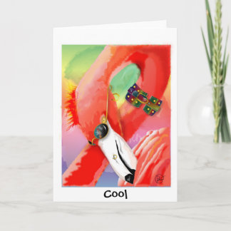 Cool Flamingo Card