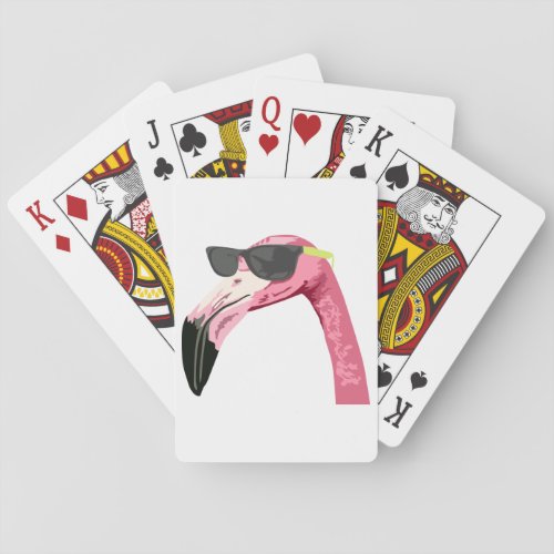 Cool Flamingo Playing Cards