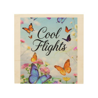 Cool Flights Butterfly Wood Wall Art