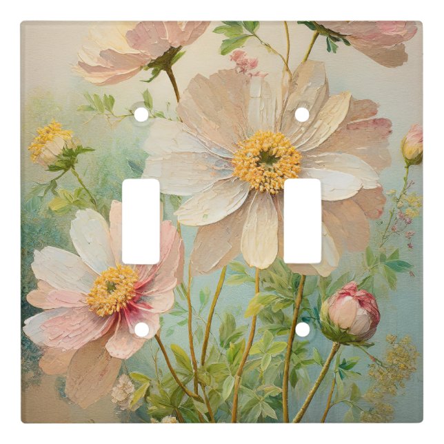Cool floral light switch cover  (Front)