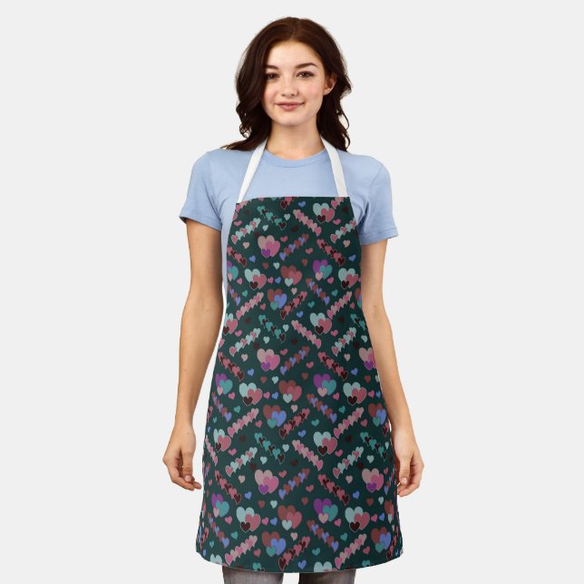 Cool Floral Pattern Apron (Worn)