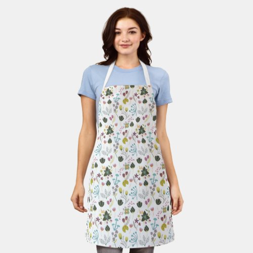 Cool Floral Pattern Apron