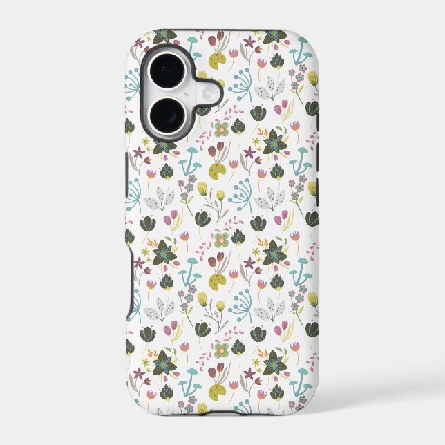 Cool Floral Pattern Iphone Case (Back)